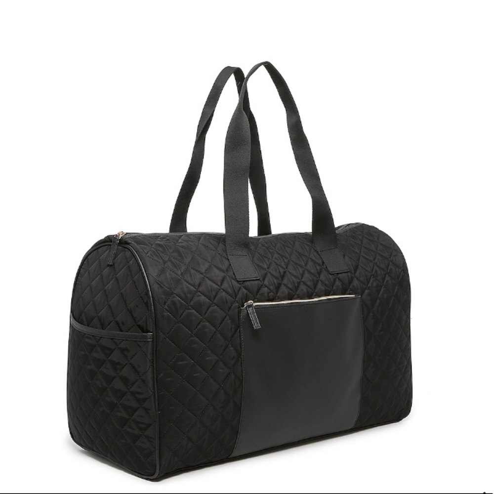 NEW Black Quilted Weekender Bag